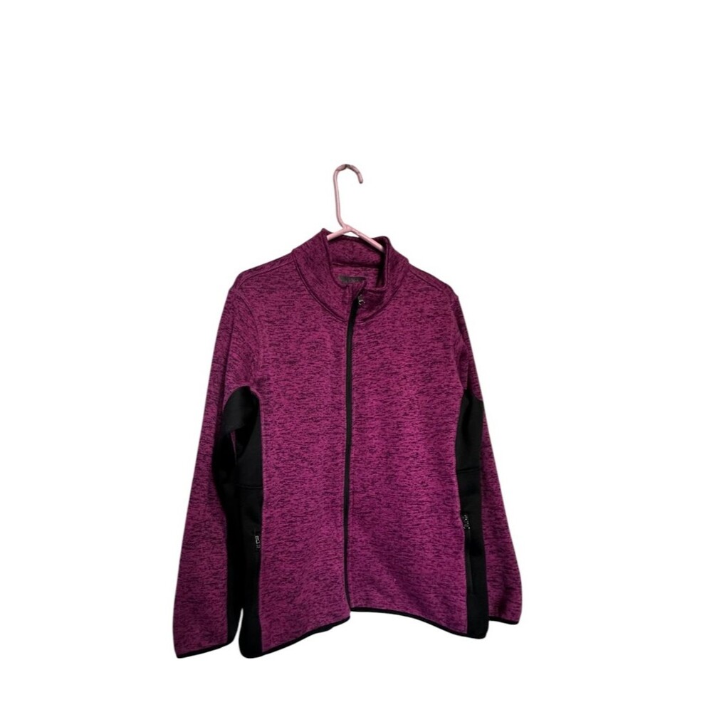 Marc New York Jacket Womens X Large Pink Purple Heathered Andrew Marc Full Zip